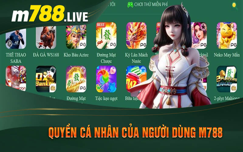 Quyền cá nhân của người dùng m788